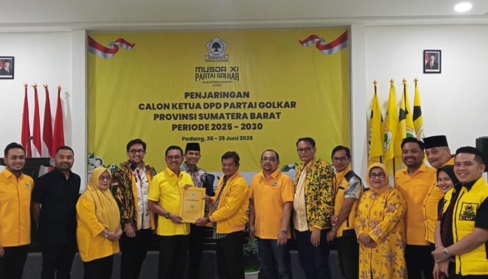 Hari ini, Pendaftaran Bakal Calon Ketua DPD Partai Golkar Sumbar Dimulai