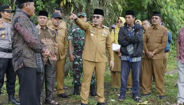 Bupati Tanah Datar Tinjau Lokasi Rencana Pembangunan Gedung PAUD dan TK di Nagari Jaho