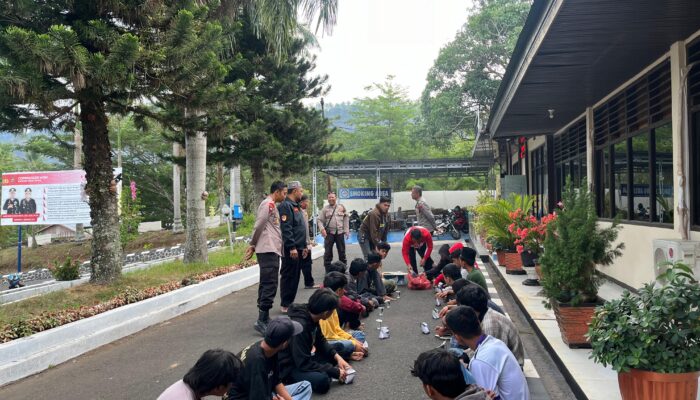 Terlibat Tawuran, Sembilan Belas Remaja di Kecamatan Sungayang Ditangkap Polres Tanah Datar