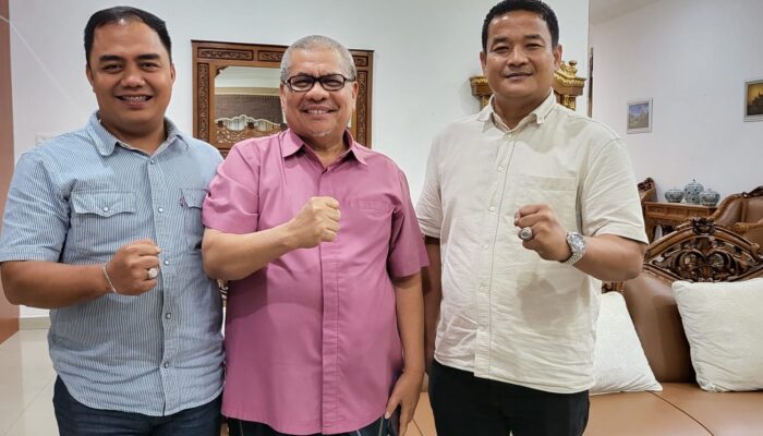 Silaturahmi dengan Ketua DPRD Sumbar Muhidi, Calon Ketua KONI, Tommy Siap Bekerja untuk Pemerintah Provinsi