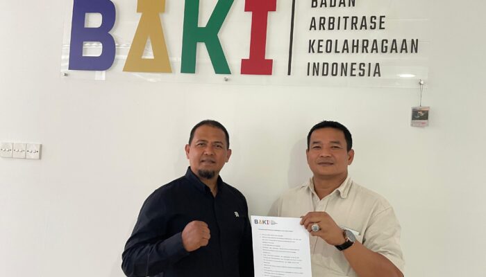 Setelah ke Ketum KONi Pusat, Tommy Langsung Masukan Gugatan ke BAKI