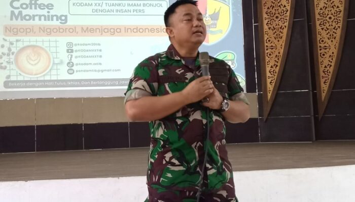 Kodam XX/Tuanku Imam Bonjol Gelar Silaturahmi dengan Insan Pers