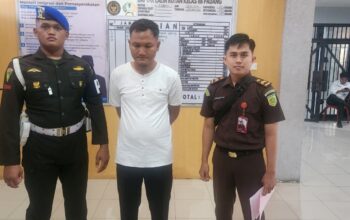Terpidana Bogi Restu Ilahi dalam Kasus Tambang Dieksekusi Kejaksaan Negeri Padang