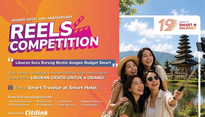 Rayakan 19 Tahun, Amaris Hotel Bagi-Bagi Hadiah Liburan Gratis lewat Reels Competition